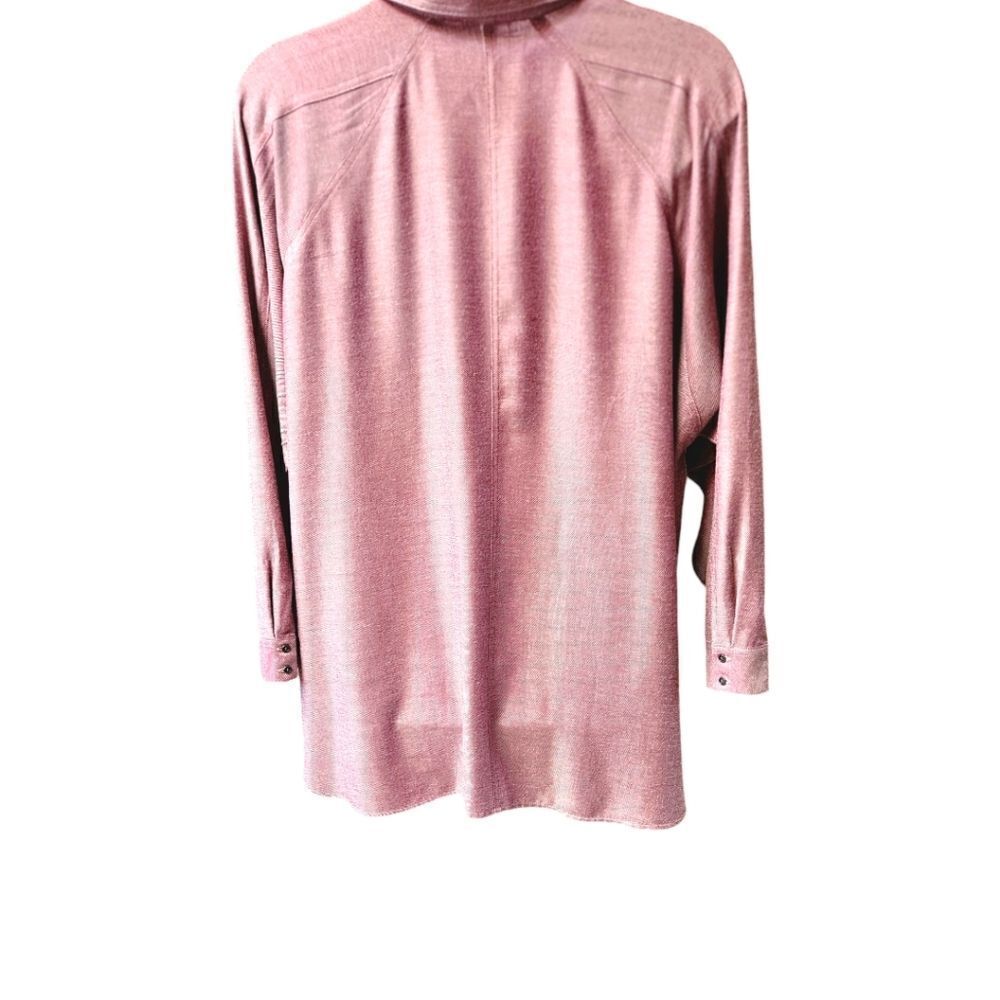 WESTBOUND Women's Plus Size Mauve Super soft Long Sleeve Button - Up Shirt 3X - Picture 7 of 12